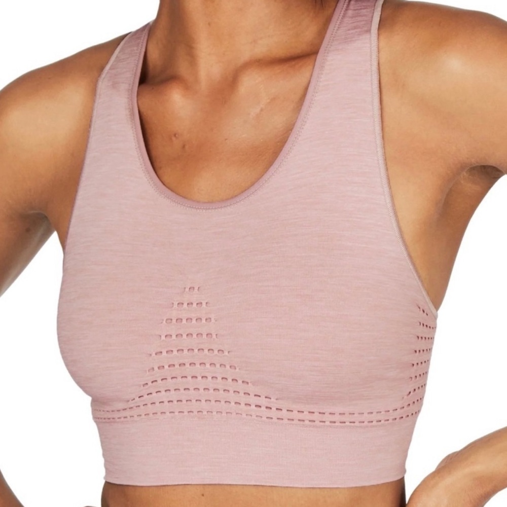 2- Sweaty Betty Stamina Sports Bras Mauve Pink & Ballet Pink Size M